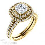 Cushion Cut Forever One Moissanite Engagement Ring #GTJ903-cushion-fo-y 6 Cushion Cut Forever One Moissanite Engagement Ring #GTJ903-cushion-fo-y