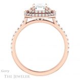 Emerald Cut Forever One Moissanite Engagement Ring #GTJ903-emerald-fb-r 2 Emerald Cut Forever Brilliant Moissanite Engagement Ring #GTJ903-emerald-fb-r