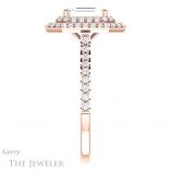 Emerald Cut Forever One Moissanite Engagement Ring #GTJ903-emerald-fb-r 3 Emerald Cut Forever Brilliant Moissanite Engagement Ring #GTJ903-emerald-fb-r