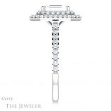 Emerald Cut Forever Brilliant Moissanite Engagement Ring #GTJ903-emerald-fb-w