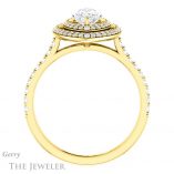 Marquise Cut Forever One Moissanite Engagement Ring #GTJ903-marquise-fb-y 2 Marquise Cut Forever Brilliant Moissanite Engagement Ring #GTJ903-marquise-fb-y