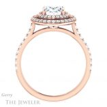 Oval Shaped Forever One Moissanite Engagement Ring #GTJ903-oval-fo-r