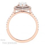 Pear Shaped Forever Brilliant Moissanite Engagement Ring #GTJ903-pear-fb-r