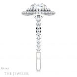 Round Cut Forever One Moissanite Engagement Ring #GTJ903-round-fo-w 3 Round Cut Forever One Moissanite Engagement Ring #GTJ903-round-fo-w