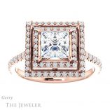 Princess Cut Forever One Moissanite Engagement Ring #GTJ903-square-fo-r 1 Princess Cut Forever One Moissanite Engagement Ring #GTJ903-square-fo-r