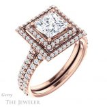 Princess Cut Forever One Moissanite Engagement Ring #GTJ903-square-fo-r 6 Princess Cut Forever One Moissanite Engagement Ring #GTJ903-square-fo-r