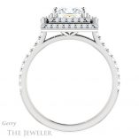 Princess Cut Forever One Moissanite Engagement Ring #GTJ903-square-fo-w 2 Princess Cut Forever One Moissanite Engagement Ring #GTJ903-square-fo-w