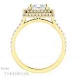 Princess Cut Forever One Moissanite Engagement Ring #GTJ903-square-fo-y