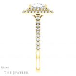 Princess Cut Forever One Moissanite Engagement Ring #GTJ903-square-fo-y