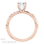 Cushion Cut Forever One Moissanite Engagement Ring #GTJ904-cushion-fo-r