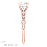 Cushion Cut Forever One Moissanite Engagement Ring #GTJ904-cushion-fo-r