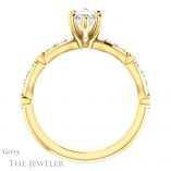 Marquise Cut Forever Brilliant Moissanite Engagement Ring #GTJ904-marquise-fb-y