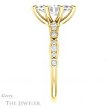 Marquise Cut Forever Brilliant Moissanite Engagement Ring #GTJ904-marquise-fb-y