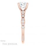 Oval Shaped Forever One Moissanite Engagement Ring #GTJ904-oval-fo-r