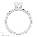 Princess Cut Forever One Moissanite Engagement Ring #GTJ904-square-fo-w