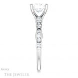 Princess Cut Forever One Moissanite Engagement Ring #GTJ904-square-fo-w