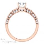 Cushion Cut Forever One Moissanite Engagement Ring #GTJ905-cushion-fo-r