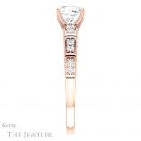 Cushion Cut Forever One Moissanite Engagement Ring #GTJ905-cushion-fo-r