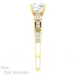 Cushion Cut Forever One Moissanite Engagement Ring #GTJ905-cushion-fo-y 3 Cushion Cut Forever One Moissanite Engagement Ring #GTJ905-cushion-fo-y