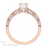Oval Shaped Forever One Moissanite Engagement Ring #GTJ905-oval-fo-r 2 Oval Shaped Forever One Moissanite Engagement Ring #GTJ905-oval-fo-r
