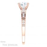 Oval Shaped Forever One Moissanite Engagement Ring #GTJ905-oval-fo-r 3 Oval Shaped Forever One Moissanite Engagement Ring #GTJ905-oval-fo-r