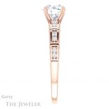 Round Cut Forever One Moissanite Engagement Ring #GTJ905-round-fo-r 3 Round Cut Forever One Moissanite Engagement Ring #GTJ905-round-fo-r