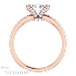 Cushion Cut Forever One Moissanite Engagement Ring #GTJ906-cushion-fo-r