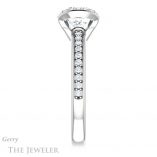 Cushion Cut Forever One Moissanite Engagement Ring #GTJ906-cushion-fo-w