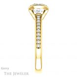 Cushion Cut Forever One Moissanite Engagement Ring #GTJ906-cushion-fo-y