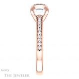 Emerald Cut Forever Brilliant Moissanite Engagement Ring #GTJ906-emerald-fb-r
