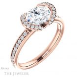 Oval Shaped Forever One Moissanite Engagement Ring #GTJ906-oval-fo-r 4 Oval Shaped Forever One Moissanite Engagement Ring #GTJ906-oval-fo-r