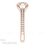 Oval Shaped Forever One Moissanite Engagement Ring #GTJ906-oval-fo-r 3 Oval Shaped Forever One Moissanite Engagement Ring #GTJ906-oval-fo-r