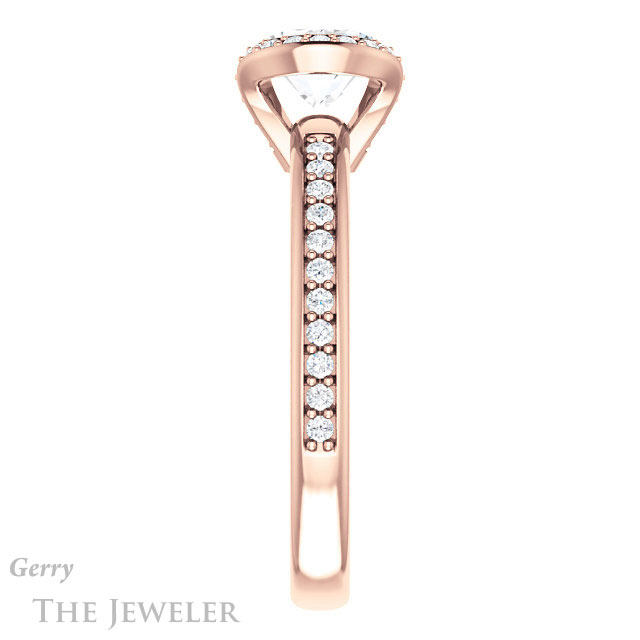 Oval Shaped Forever One Moissanite Engagement Ring #GTJ906-oval-fo-r 3 Oval Shaped Forever One Moissanite Engagement Ring #GTJ906-oval-fo-r