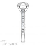Oval Shaped Forever One Moissanite Engagement Ring #GTJ906-oval-fo-w