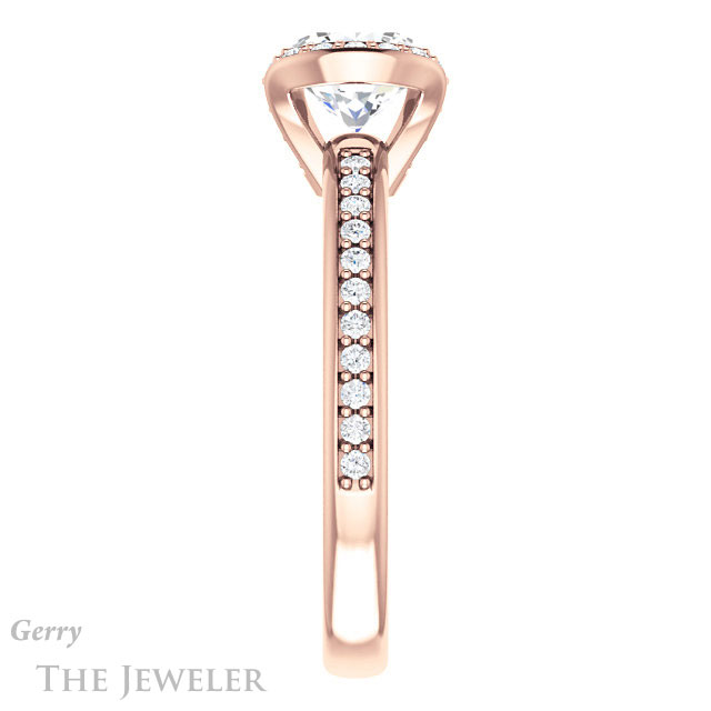 Round Cut Forever One Moissanite Engagement Ring #GTJ906-round-fo-r 3 Round Cut Forever One Moissanite Engagement Ring #GTJ906-round-fo-r