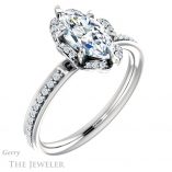Marquise Cut Forever One Moissanite Engagement Ring #GTJ908-marquise-fb-w 4 Marquise Cut Forever Brilliant Moissanite Engagement Ring #GTJ908-marquise-fb-w