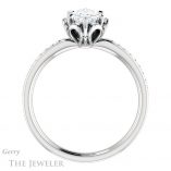 Marquise Cut Forever One Moissanite Engagement Ring #GTJ908-marquise-fb-w 2 Marquise Cut Forever Brilliant Moissanite Engagement Ring #GTJ908-marquise-fb-w
