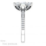 Marquise Cut Forever One Moissanite Engagement Ring #GTJ908-marquise-fb-w 3 Marquise Cut Forever Brilliant Moissanite Engagement Ring #GTJ908-marquise-fb-w