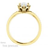 Marquise Cut Forever One Moissanite Engagement Ring #GTJ908-marquise-fb-y 2 Marquise Cut Forever Brilliant Moissanite Engagement Ring #GTJ908-marquise-fb-y