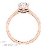 Oval Shaped Forever One Moissanite Engagement Ring #GTJ910-oval-fo-r