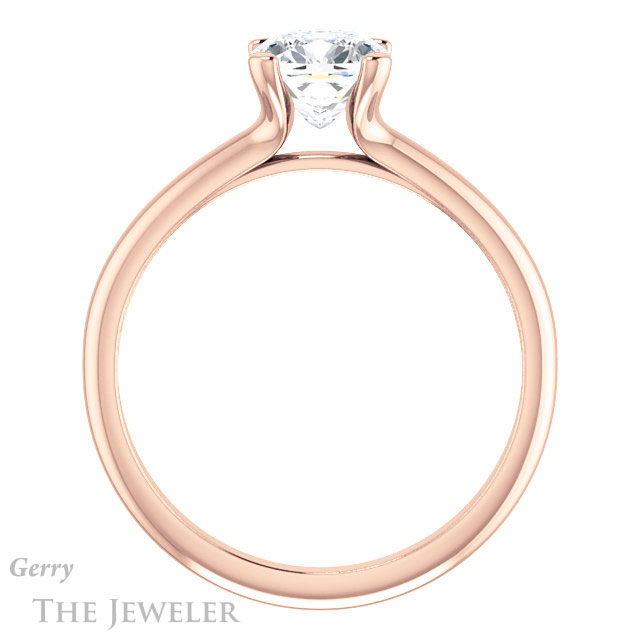 Cushion Cut Forever One Moissanite Engagement Ring #GTJ911-cushion-fo-r | Gerry The Jeweler Cushion Cut Forever One Moissanite Engagement Ring #GTJ911-cushion-fo-r