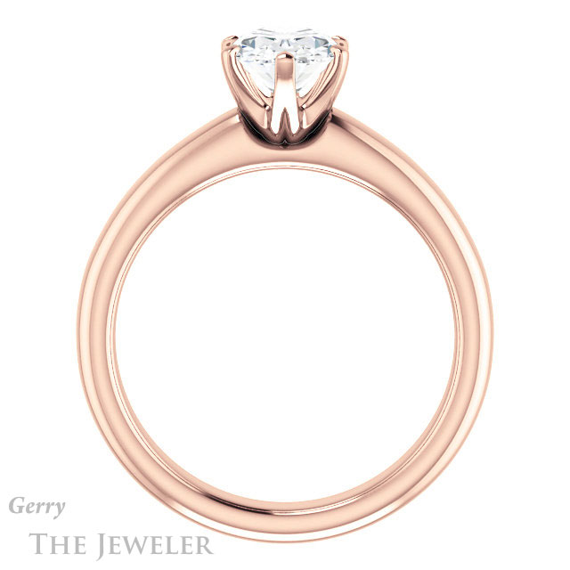 Oval Shaped Forever One Moissanite Engagement Ring #GTJ912-oval-fo-r 2 Oval Shaped Forever One Moissanite Engagement Ring #GTJ912-oval-fo-r