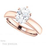 Oval Shaped Forever One Moissanite Engagement Ring #GTJ912-oval-fo-r 5 Oval Shaped Forever One Moissanite Engagement Ring #GTJ912-oval-fo-r