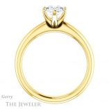 Oval Shaped Forever One Moissanite Engagement Ring #GTJ912-oval-fo-y 2 Oval Shaped Forever One Moissanite Engagement Ring #GTJ912-oval-fo-y