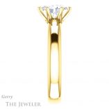 Oval Shaped Forever One Moissanite Engagement Ring #GTJ912-oval-fo-y 3 Oval Shaped Forever One Moissanite Engagement Ring #GTJ912-oval-fo-y