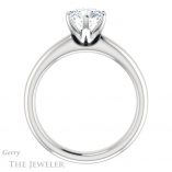 Round Cut Forever One Moissanite Engagement Ring #GTJ912-round-fo-w 2 Round Cut Forever One Moissanite Engagement Ring #GTJ912-round-fo-w