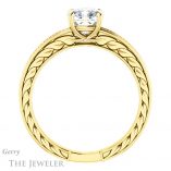 Cushion Cut Forever One Moissanite Engagement Ring #GTJ914-cushion-fo-y
