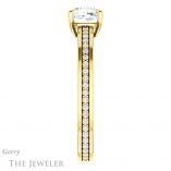 Cushion Cut Forever One Moissanite Engagement Ring #GTJ914-cushion-fo-y