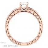 Emerald Cut Forever One Moissanite Engagement Ring #GTJ914-emerald-fb-r 2 Emerald Cut Forever Brilliant Moissanite Engagement Ring #GTJ914-emerald-fb-r