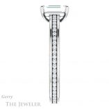 Emerald Cut Forever Brilliant Moissanite Engagement Ring #GTJ914-emerald-fb-w